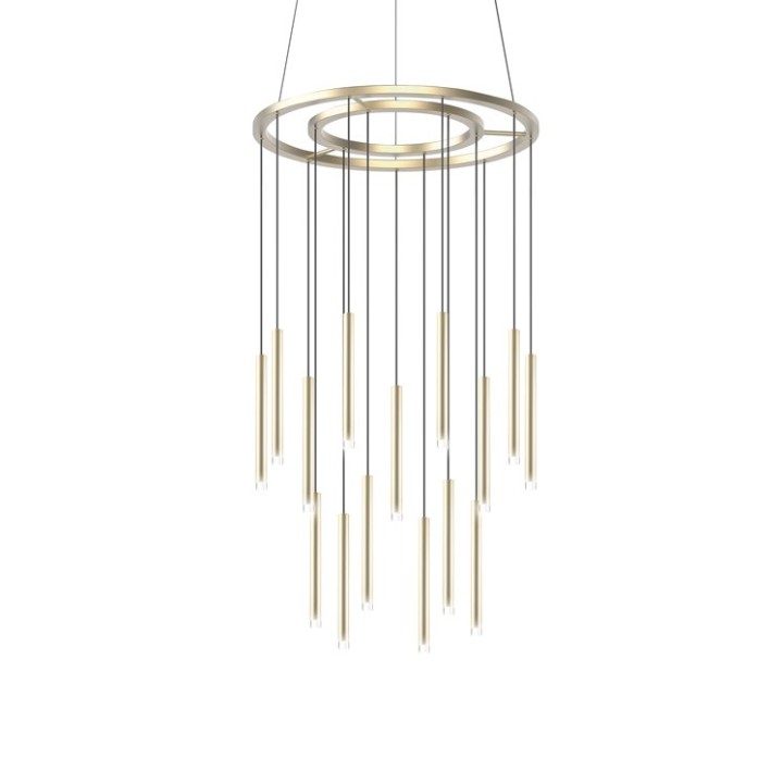 Lámpara Colgante Candle 15 Bodies Chandelier LED 49.4W 2304lm 2700K Latonado Leds C4 00-6019-27-27