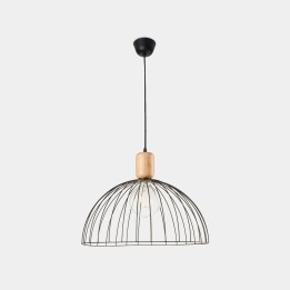 Lámpara Colgante Contrast ø487mm E27 60W Madera clara Leds C4 00-6414-93-05