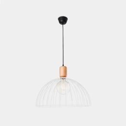Lámpara Colgante Contrast ø487mm E27 60W Madera clara Leds C4 00-6414-93-14