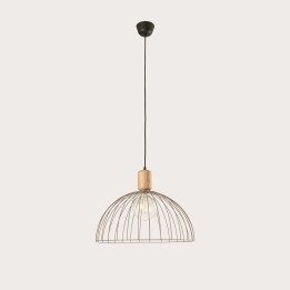 Lámpara Colgante Contrast ø487mm E27 60W Madera clara Leds C4 00-6414-93-F5