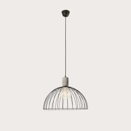 Lámpara Colgante Contrast ø487mm E27 15W Cemento Leds C4 00-6414-DC-05
