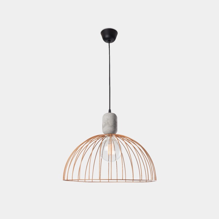 Lámpara Colgante Contrast ø487mm E27 60W Cemento Leds C4 00-6414-DC-F5