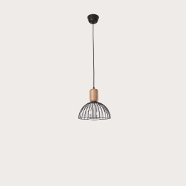Lámpara Colgante Contrast ø247mm E27 60W Madera clara Leds C4 00-6415-93-05