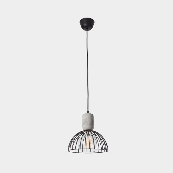 Lámpara Colgante Contrast ø247mm E27 60W Cemento Leds C4 00-6415-DC-05