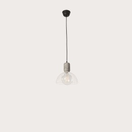 Lámpara Colgante Contrast ø247mm E27 60W Cemento Leds C4 00-6415-DC-14