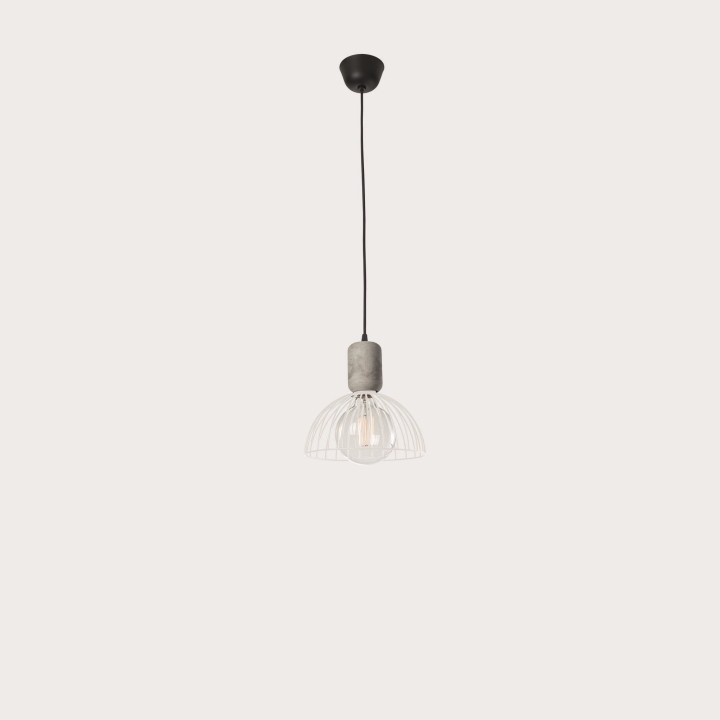 Lámpara Colgante Contrast ø247mm E27 60W Cemento Leds C4 00-6415-DC-14