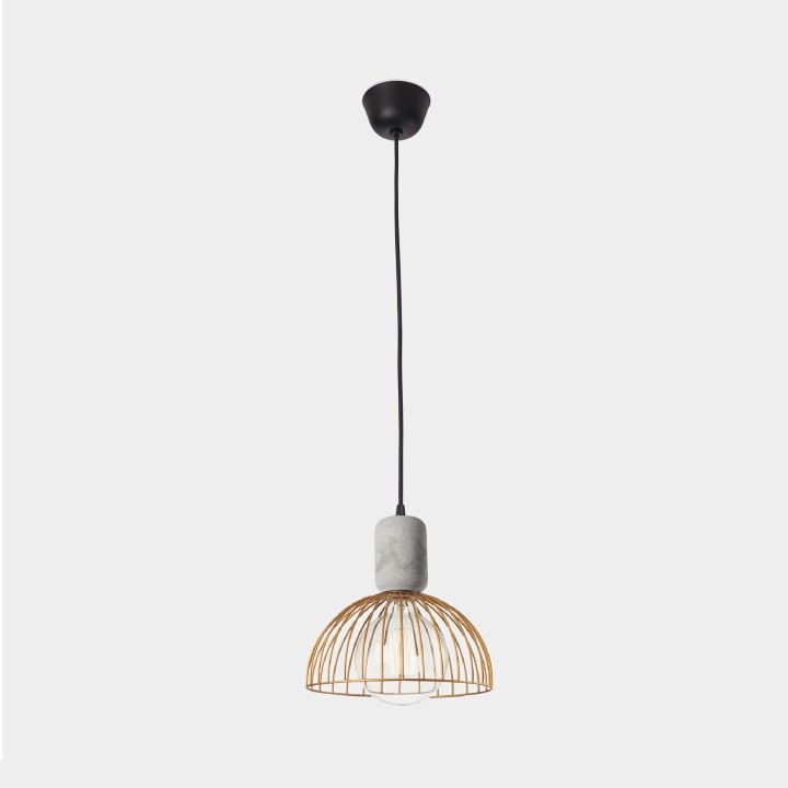 Lámpara Colgante Contrast ø247mm E27 60W Cemento Leds C4 00-6415-DC-F5
