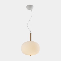 Lámpara Colgante Ilargi Ø320 LED 14.8W 1177lm 2700K Madera clara Leds C4 00-6455-93-F9