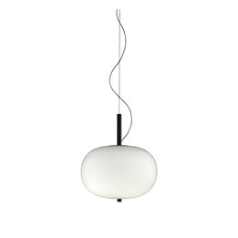 Lámpara Colgante Ilargi Ø395 LED 21.4W 1684lm 2700K Madera Oscura Leds C4 00-6458-92-F9
