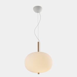 Lámpara Colgante Ilargi Ø395 LED 21.4W 1684lm 2700K Madera clara Leds C4 00-6458-93-F9