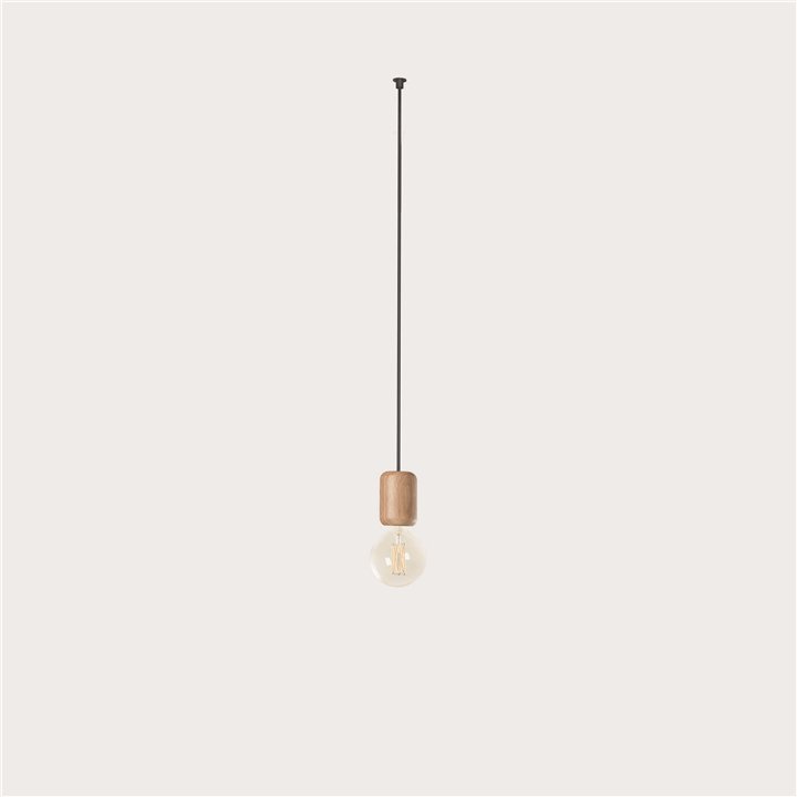 Lámpara Estructura Contrast Pendant Madera clara Leds C4 00-7365-93-05
