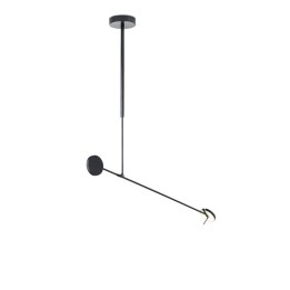 Lámpara Colgante Invisible Single Adjustable LED 9W 496lm 2700K Negro Leds C4 00-7383-05-05
