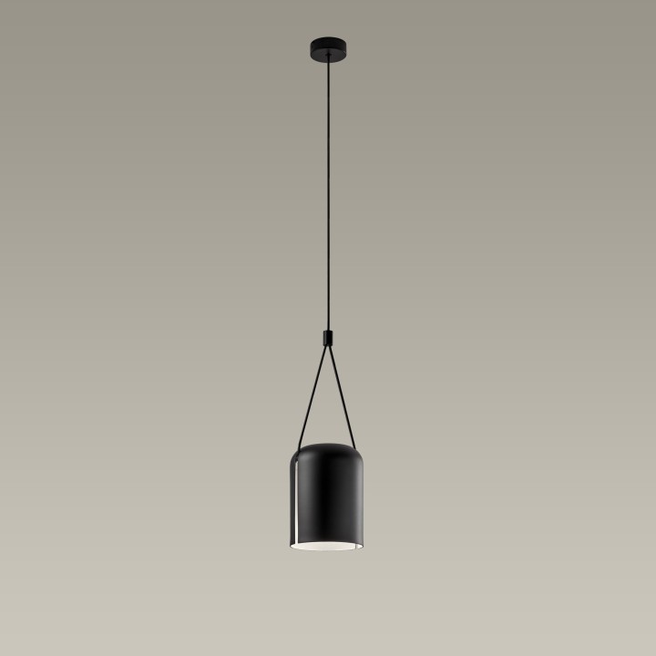 Lámpara Colgante Attic Rectangular Shape E27 23W Negro Leds C4 00-7388-05-05