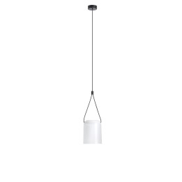 Lámpara Colgante Attic Rectangular Shape E27 23W Negro Blanco Leds C4 00-7388-05-14