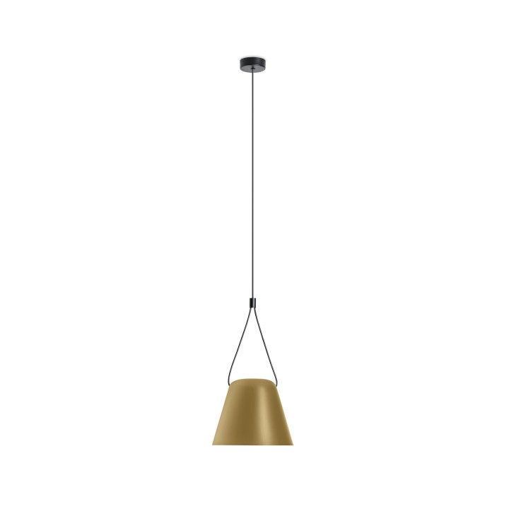 Lámpara Colgante Attic Conic Shape E27 23W Negro Leds C4 00-7389-05-DL