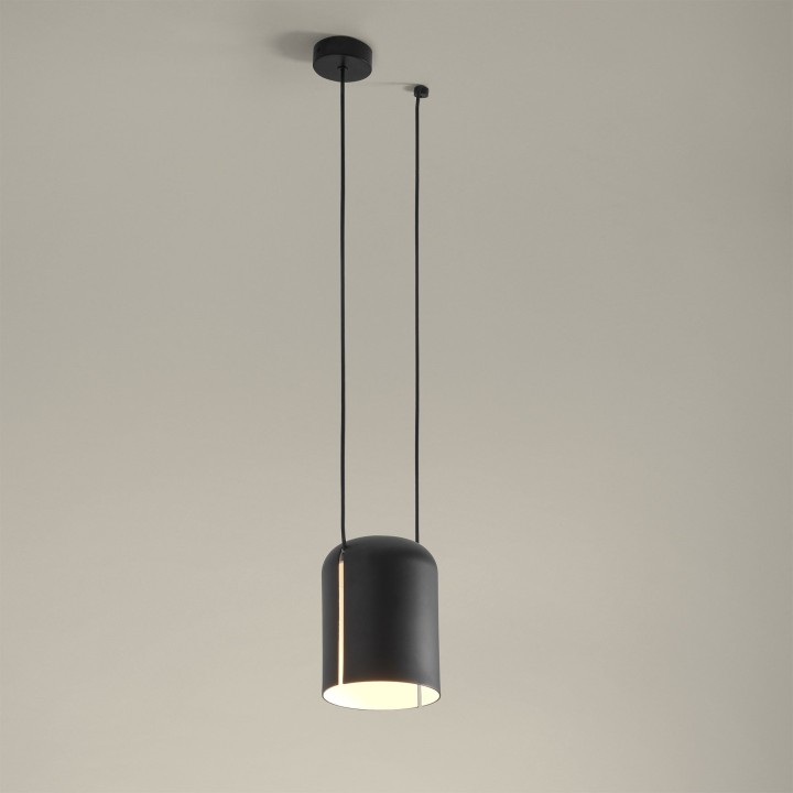 Lámpara Colgante Attic Rectangular Shape V E27 23W Negro Leds C4 00-7390-05-05