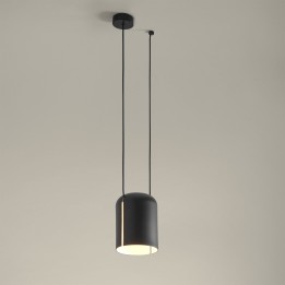 Lámpara Colgante Attic Rectangular Shape V E27 23W Negro Leds C4 00-7392-05-05