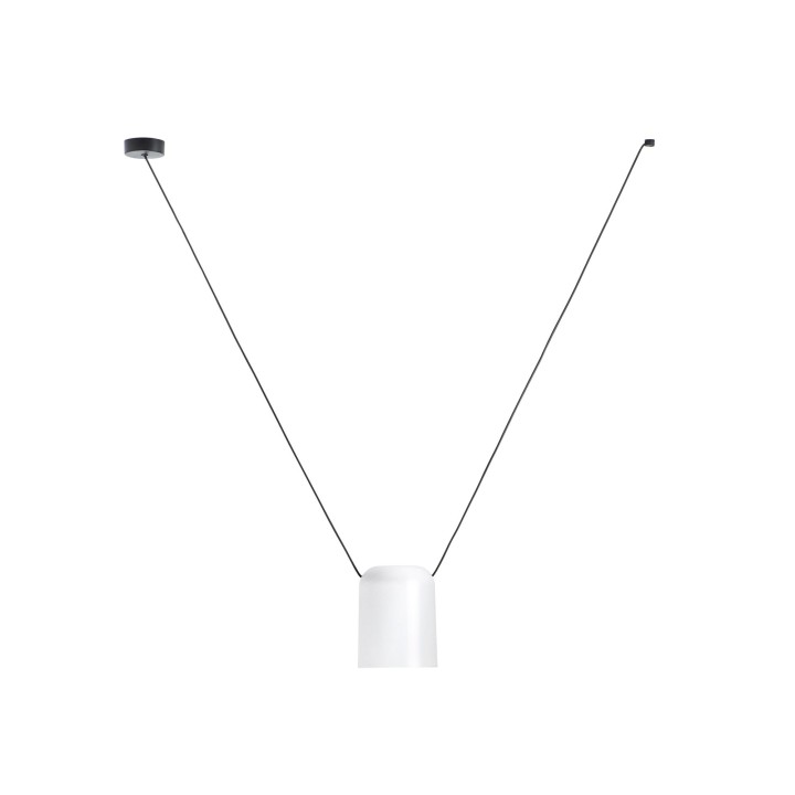 Lámpara Colgante Attic Rectangular Shape V E27 23W Negro Leds C4 00-7392-05-14