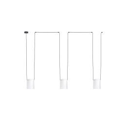 Lámpara Colgante Attic Triple Rectangular Shape E27 23W Negro Leds C4 00-7398-05-14
