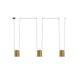 Lámpara Colgante Attic Triple Rectangular Shape E27 23W Negro Leds C4 00-7398-05-DL