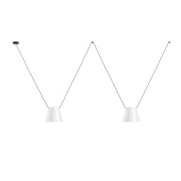 Lámpara Colgante Attic Triple Conic Shape E27 23W Negro Leds C4 00-7399-05-14