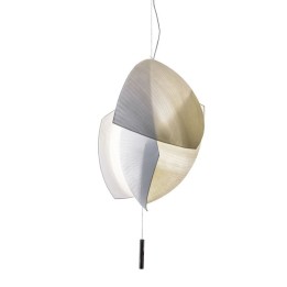 Lámpara Colgante Voiles Big Surface LED 47.5W 4032lm 2700K Cromo Leds C4 00-7687-21-14