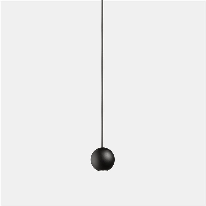 Lámpara Colgante Punto Single Recessed LED 5W 3000K Negro 329lm Leds C4 00-7901-05-05
