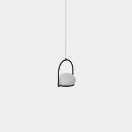 Lámpara Colgante Coco Single E14 7W Negro Leds C4 00-7984-05-M1