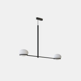 Lámpara Colgante Coco Double E14 7W Negro Leds C4 00-7985-05-M1