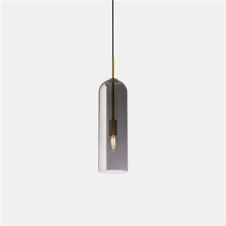 Lámpara Colgante Glam 385mm E14 23W Oro mate Leds C4 00-8108-DN-12