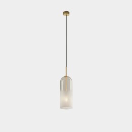 Lámpara Colgante Glam 385mm E14 23W Oro mate Leds C4 00-8108-DN-14