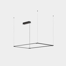 Lámpara Colgante Tubs Modular LED 90W 3374lm 3000K Negro Leds C4 00-8294-05-M1