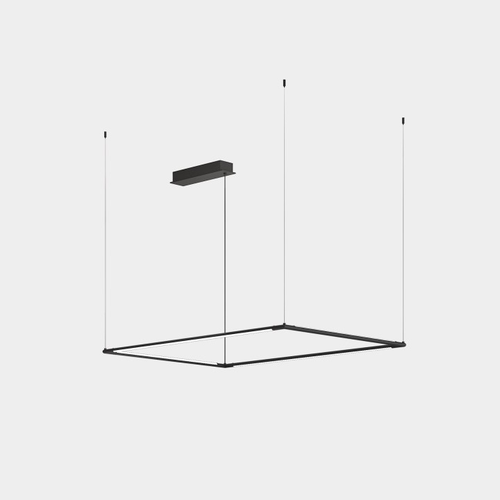Lámpara Colgante Tubs Modular LED 75.5W 2811lm 3000K Negro Leds C4 00-8295-05-M1