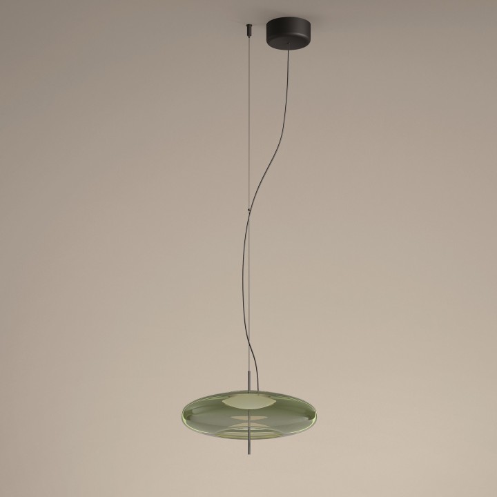 Lámpara Colgante Plat Recessed LED LED 10.510.5W 2700K Negro 805lm Leds C4 00-8406-05-08