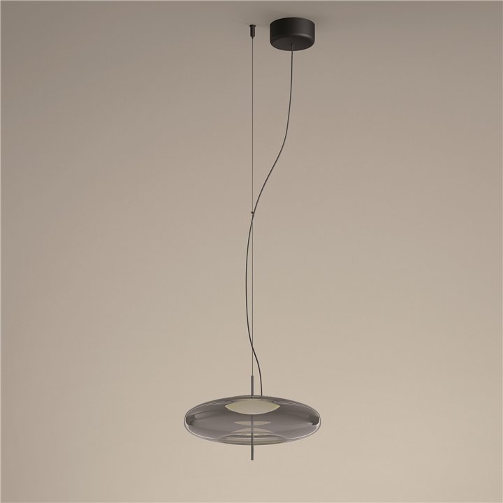 Lámpara Colgante Plat Recessed LED LED 10.510.5W 2700K Negro 762lm Leds C4 00-8406-05-12