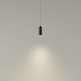 Lámpara Colgante Deltatrack Cylindrical ø95mm Cable 2200mm E27 40W Negro Leds C4 00-8411-05-05