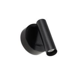 Luz de lectura Stylus Switch LED 3.4W 3000K Negro 276lm Leds C4 05-6193-05-05