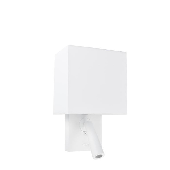 Aplique Gamma Shade Square E27 LED 602.2W 2700K Blanco 137lm Leds C4 05-6422-14-14