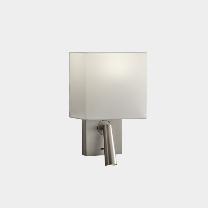 Aplique Gamma Shade Square E27 LED 602.2W 2700K Níquel satinado 293lm Leds C4 05-6422-81-14