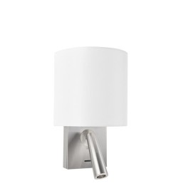 Aplique Gamma Shade Round E27 LED 602.2W 2700K Níquel satinado 293lm Leds C4 05-6423-81-14