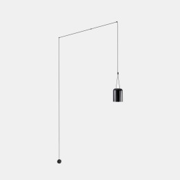 Aplique Attic Rectangular Shape E27 23W Negro Leds C4 05-7388-05-05