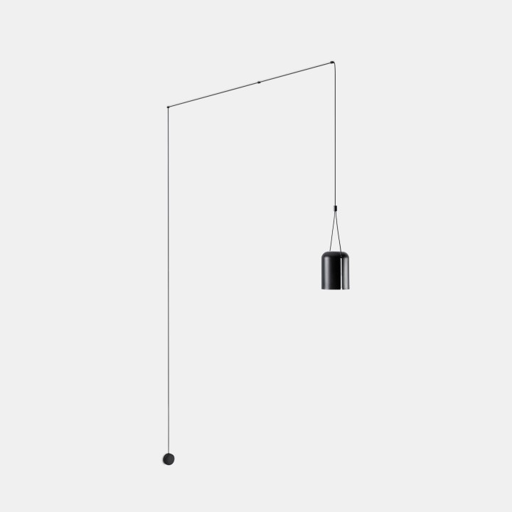Aplique Attic Rectangular Shape E27 23W Negro Leds C4 05-7388-05-05
