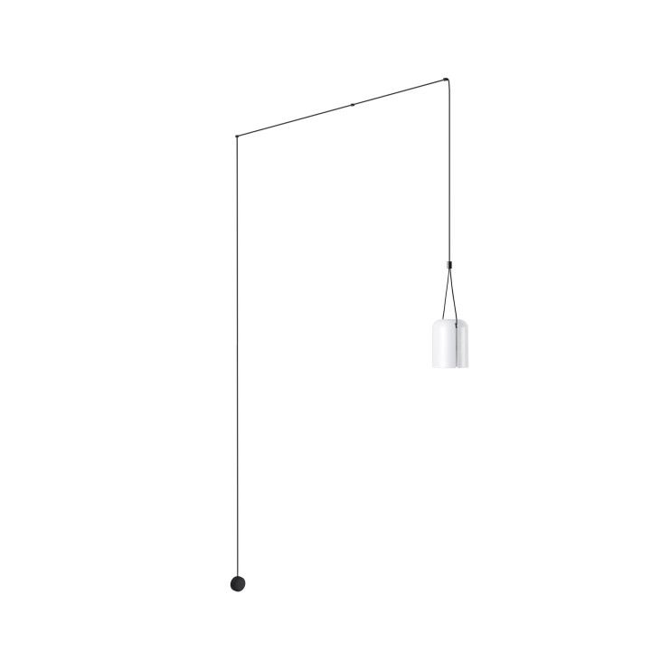 Aplique Attic Rectangular Shape E27 23W Negro Blanco Leds C4 05-7388-05-14