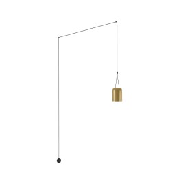 Aplique Attic Rectangular Shape E27 23W Negro Oro Leds C4 05-7388-05-DL