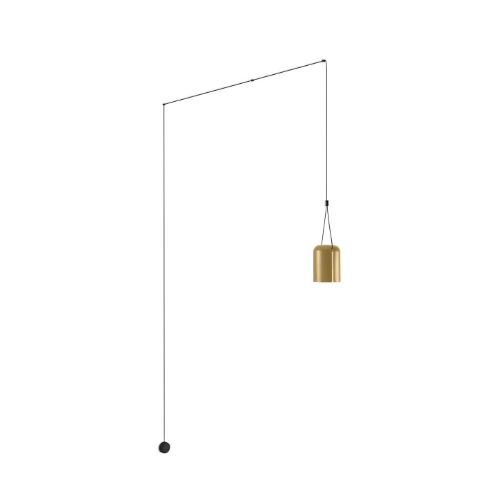 Aplique Attic Rectangular Shape E27 23W Negro Oro Leds C4 05-7388-05-DL