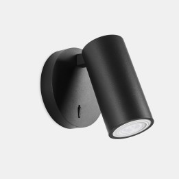 Aplique Simply GU10 7W Negro Leds C4 05-7982-05-05