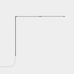 Aplique Tubs Modular LED 83.5W 3092lm 3000K Negro Leds C4 05-8289-05-M1