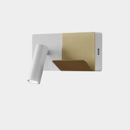 Luz de lectura E-lamp Mini LED 2.1W 2700K Blanco 137lm Leds C4 05-8329-14-DN