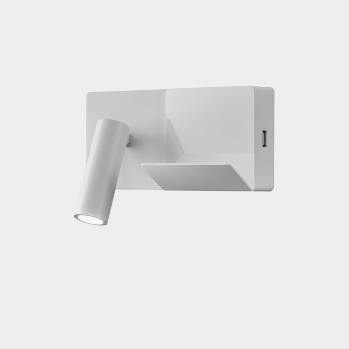 Luz de lectura E-lamp Mini LED 2.1W 2700K Blanco 137lm Leds C4 05-8329-14-EU