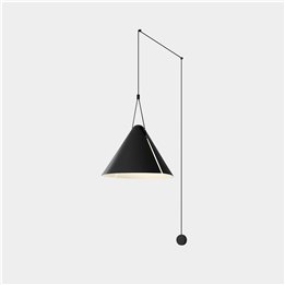 Aplique Super Attic E27 23W Negro Leds C4 05-8348-05-05
